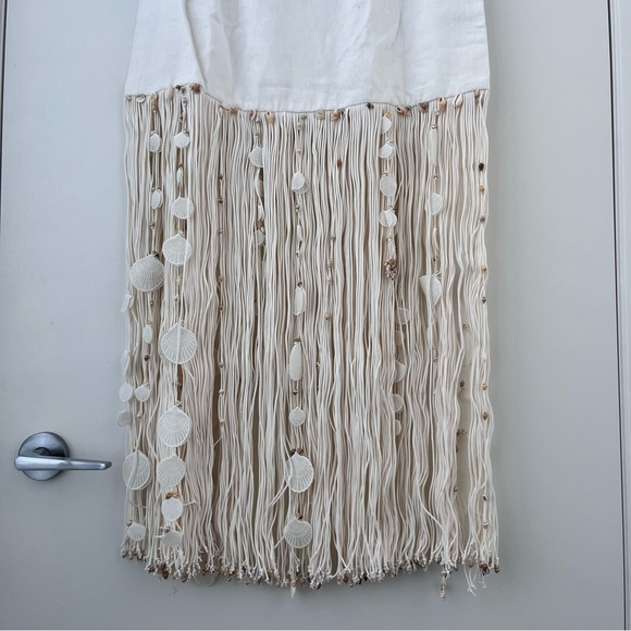 NWOT Zimmermann Postcard fringed white linen seashell skirt 3 - Picture 4 of 16